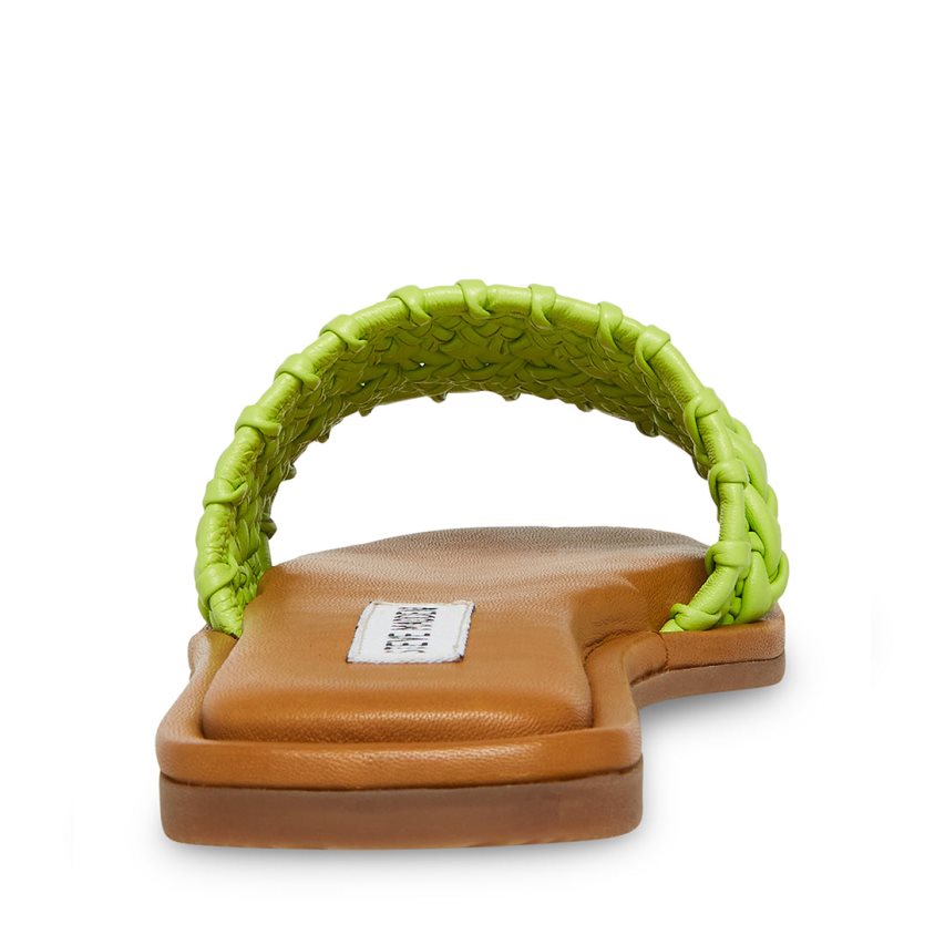 Sandalias de Diapositivas Steve Madden Genevie Mujer Verde | ES EDE034